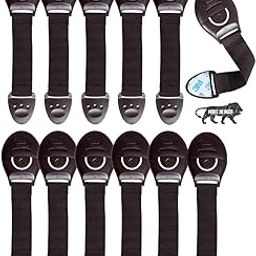 Kids Station Baby Safety Furniture Locks - Strong and Adhesive Child / Toddler / Infants Safety Locks for Drawers, Cabinets, Fridge and Cupboard - Baby Proofing Product - Made In India - Pack of 12 (Brown)-image-27