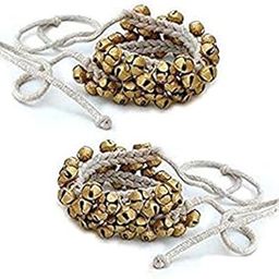 UAPAN MetalCraft Ghungroo White Cotton String (25+25(1.4 cm))-3