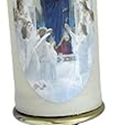 CLUB BOLLYWOOD®|Flameless LED Prayer Candle, White, Acrylic, Vintage Style, Battery Operated, Tabletop, Indoor Use, 1 Pack-23