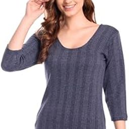 Comfort Thermal Full Sleeves Top for Women | Wool Fabric Thermal Top-image-97