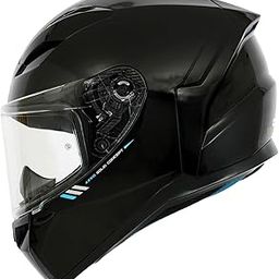 AXXIS Segment Solid Full Face Helmet | ISI & DOT Certified | Aerodynamic Shell | Anti-Scratch Visor | Motorcycle Helmet for Men & Women-image-0