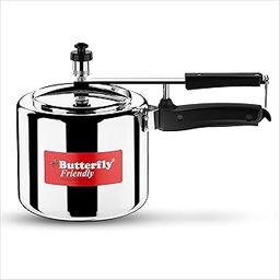 Butterfly Friendly Inner Lid 3 Ltr Aluminium Pressure Cooker, Induction Bottom (Silver), 3 liter-image-8