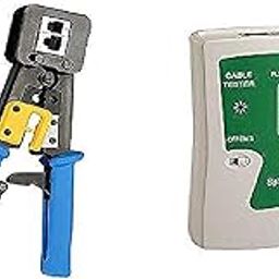 DKURVE Divine Combo Cable Tester and EZ RJ45 Crimp Tool-1