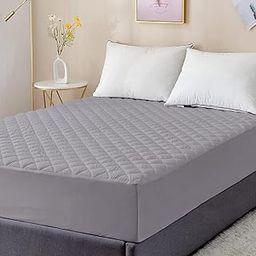 CRAZY WORLD King Size Mattress Protector Waterproof 72 x 78 Inch Fit On 2-10 Inch (Gray)-image-73