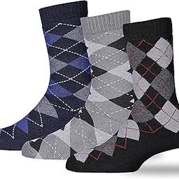 Thick & Soft Cushioned Towel Calf Length Woolen Thermal Socks for Men, Warm Winter Wear Socks, Pack of 3 Pairs, Free Size, Multicolored-10