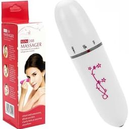 Zen Mini Massager-208 Portable Mini Face Massager| Eye Wrinkle & Dark Circle Remover Massager (White)-image-47