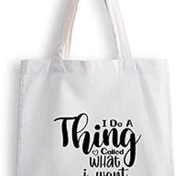 Canvas Tote Bags for Women, College Bag for Girls, Tote Bag for Shopping, Travel & Beach Bags for Women - I Do - D No - 125-image-24