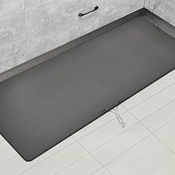 SITTELLA Rubber Kitchen Mats Set, Anti-Skid Kitchen Mats 3.5mm, Water Absorbent Rug, Carpets, Floor Mat for Home and Kitchen (120x45cm) in Grey, Rectangular-image-21