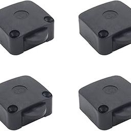 PACK OF 4 Black Wood Mech Wardrobe Cabinet Door ON/OFF Light Control Switch-15