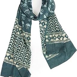 Female Stole/Scarf For Girl/Ladies Colour- Green Soft Cotton Blend Ethnic Pattern Solid Scarves(ST-83GREEN1)-image-95