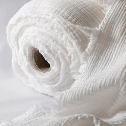 SRP Craft 100% Cotton Double Layer Muslin Crinkled/Double Gauze, Reusable Muslin Fabric Lightweight, Eco-Friendly, Super Soft, Pre-Washed Fabric -Width: 50 inches (RFD, 2 Meter)-picture-5