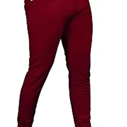 gibbonte Men's Formal Slim Fit Trousers | Mid-Rise Solid Pants with Button Closure | Perfect for Office Pack of 1)-picture-31