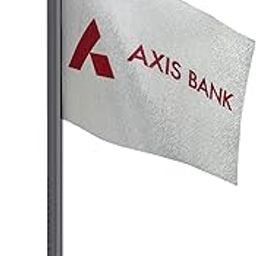The Flag Corporation Axis Bank Car Dashboard Flag 2in x 3in with a Stainless Steel Dark Knight Grey Base-image-80