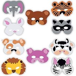 Party Propz Animal Eye Mask - Jungle Theme Birthday Decoration for Kids | Face Masks for Boys and Girls-30