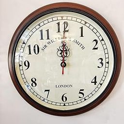 Nautical Collection Handmade Wooden Wall Clock Antique Style Art Decorative Clock for Home & Office 12 inch (Brown)-image-59