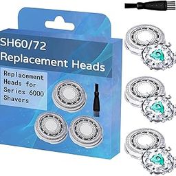 Wadoy SH60 Replacement Head Compatible with Phili-ps Norelco Series 6000 Shavers-24