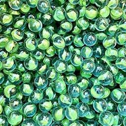 Seawave Creatures Decorative Glass Marble Kanche Pebbles for Decoration & Kids Playing Kanche/goli Glass Marbles(Green 1kg)-20