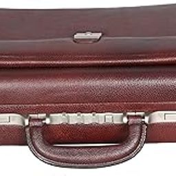Genuine Leather Secret Briefcase Black. Dimensions: 17" x 3" x 12.50" (L x W x H)-image-64