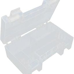 BNF Clear AA/AAA Plastic Battery Storage Case/Organizer/Holder Holds 20 AA+14AAARechargeable Batteries-6