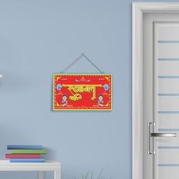 100yellow® Folded Hand Girl Printed Wooden Decorative Wall/Door Hanging | Multicolor| 8x10.9 Inches|PACK OF 5-image-34