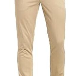 Men Cotton Beige Checked Narrow Fit Stretchable Casual Trousers-image-63