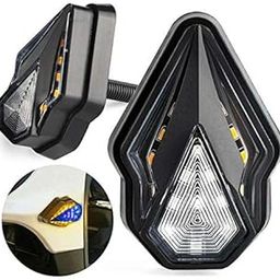 AUTOPOWERZ® Super Bright Universal Multicolour Motorcycle LED Turn Signal Light Indicator Brake Lamps for Bike(Blue & Yellow)(Set of 2)-image-15