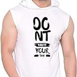 Fashnobic Men do not Waste Your time Printed Gym_Vest_White(KS W_print-113_Gym_Vest)-43
