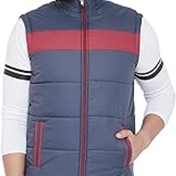 Men's Nylon & Net Quilted Standard Length Bomber Jacket-image-38