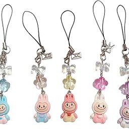 Decorative Phone Charm and Bag Accessory, Doll Design, Fashion Keychain for Women and Girls (Random piece)-18