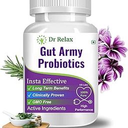 Extra Special Gut Army Probiotics + Probiotics Capsules for Digestive Health & Acidity Relief | 100 Billion CFU & 25 Strains For Stomach & Colon Cleanser-image-74