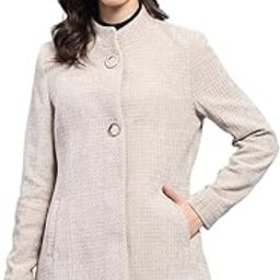 Womens Self Design Round Neck Full Sleeve Coat (224067311)-picture-32