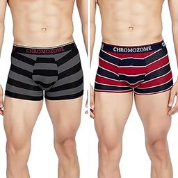 Mens Modal-Stretch Striper Trunks (Pack of 2)-22