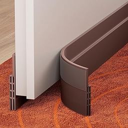 DENFY Self Adhesive Silicone Door Bottom Sealing Strip Rubber Soundproof, Waterproof, Dust & Insect Guard, Air Blocker for All Doors, Door Guard for Home Door Sound Proofing Rubber(Brown, 1 Meter)-image-38
