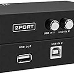 2 Port USB 2.0 Switch Selector Box for PC, Computer, Scanner, Printers, Projector, Camera and Keyboard-12