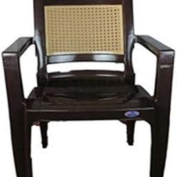 Nilkamal Mid Back Chair with Arm CHR2197 | Chair for Living Room, Bed Room, Kitchen, Office Room, Outdoor| 100% PolyPropylene Stackable Chair | (Weather Brown & Biscuit)-image-52