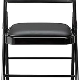 Mile Steel Folding Chair with Foam Cushion – Sturdy, Comfortable & Space-Saving | Ideal for Home, Office & Outdoor Use (Black)-image-69