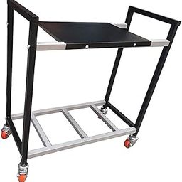 ZINSO Single Battery Inverter Trolley Stand with Lockable Wheels, Sturdy Powder-Coated Metal, Up to 80 Kg Capacity-image-89