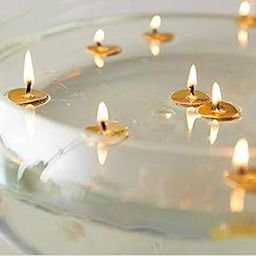 Floating Candles For Home Decor | Diwali Decoration | Water Bowl | Oil Candles (Pack Of 100) (Silver)-image-71