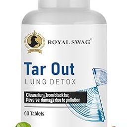 Royal Swag Tar Our Lung Cleanse and Detox Tablets 60 Pcs Pack- Natural Respiratory Support Supplement Support Lung Health and Detoxification For Smokers & Non-Smokers-image-37