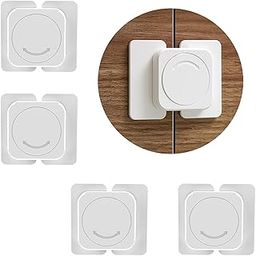 KPNG Baby Guard, Drawer Lock, Child Lock, Baby Safety Lock, Stopper, Earthquake Prevention, Suitable For Refrigerators, Cupboards, Cabinets, Easy Installation (Pack Of 4, Flat Angle Lock), White-image-71