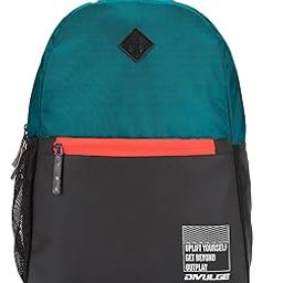 DIVULGE Coral 24 Liters Teal Large Casual Backpack with Laptop sleeve, Front Pocket and Water Bottle Pouch (Teal)-image-49