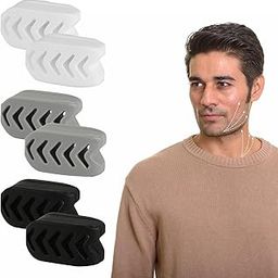 6pcs Silicone Jaw Exercisers, Flexible Jaw Trainer Strengthener Comfortable Jaw Exerciser Tool Portable Facial Exerciser Reusable Jaw Muscle Exerciser for Men And Women(3 Colors)-image-86