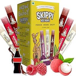 Skippi Ice Pops Skippi Icepops Natural Ice Popsicles (Lychee, Raspberry And Cola) - 12 X 32 Ml-11