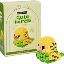 Orianscent Cute Birds Building Block Set, Mini Green Parrot Figure (CuteBird-7)-96