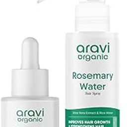 Aravi Organic Hair Care Combo – Rosemary Water Spray (100ml) + Hair Growth Serum (30ml)-image-96