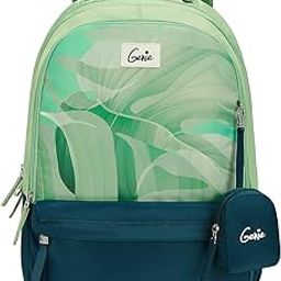 Celia Dark Green School Backpack for Girls |19 In-36 Ltr with Three Compartments, Side Pockets and Light Weight with Padded Shoulders |Best for Books,Stationery,Lunch Box & Essentials - Green-picture-49
