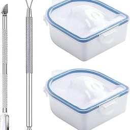Jazzy Pearls®2X Nail Soaking Bowls Dip Powder Remover Tools for Acrylic Nails Hands Salon Blue|Health & Beauty | Nail Care, Manicure & Pedicure |2 Nail Soaking Bowls-image-20