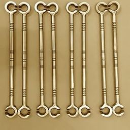 Brass Finish Extension Rod for Swing Hammock Patio Punching Bag Swing Rod,Swing Rod for JHULLA Antique Finish Pure Stainless Steel Brass 12MM Rod with Weight Capacity of 500KG, (Pack of 8PCS)-image-21