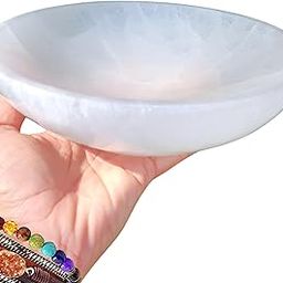 High Energy XXL Selenite Bowl 8 Inch High Energy Thickly Hand-Carved Crystal Holder to Charge, Cleanse Crystals, Charging Selenite Crystal Bowl, Spiritual Gifts, Wicca Supplies (8" Huge Extra Large)-image-51