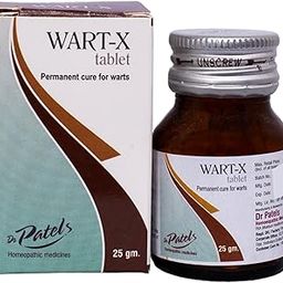 DR PATELS HOMEOPATHIC MEDICINES Wart-X Tablet - Permanent Cure For Warts | Removal Of All Types Of Warts, Corns, Callosities, And Contagious Molluscum- 25 Gm (Pack Of 2)-image-41